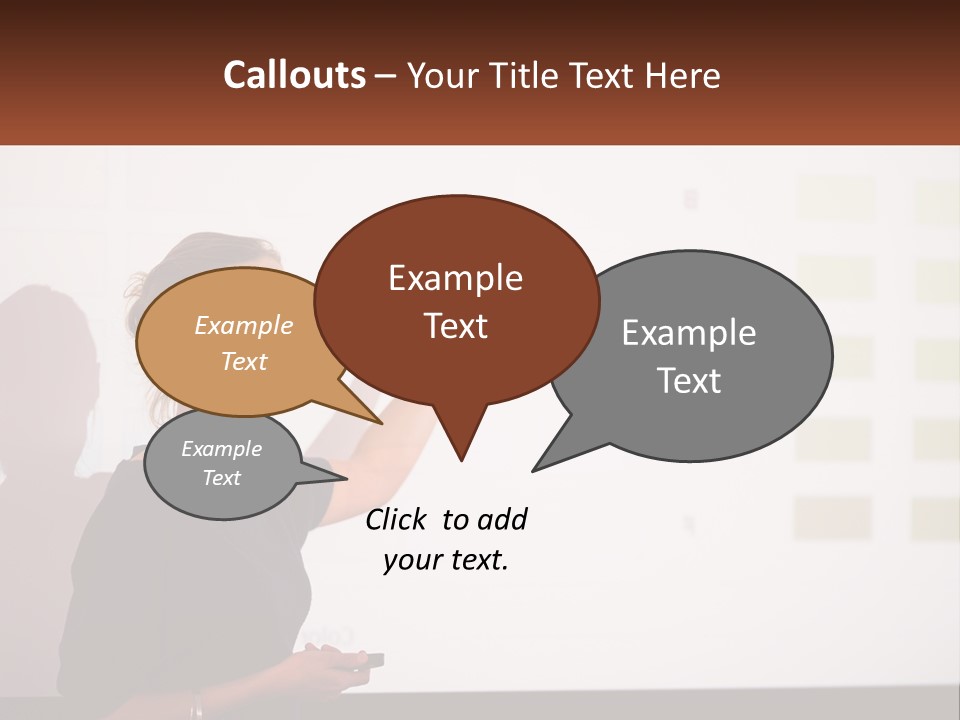 A Woman Standing In Front Of A Projection Screen Giving A Presentation PowerPoint Template