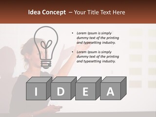 A Woman Standing In Front Of A Projection Screen Giving A Presentation PowerPoint Template