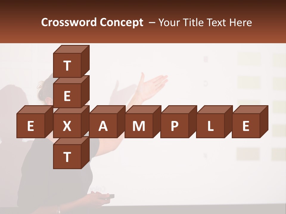 A Woman Standing In Front Of A Projection Screen Giving A Presentation PowerPoint Template