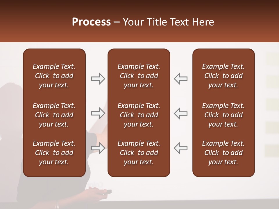 A Woman Standing In Front Of A Projection Screen Giving A Presentation PowerPoint Template