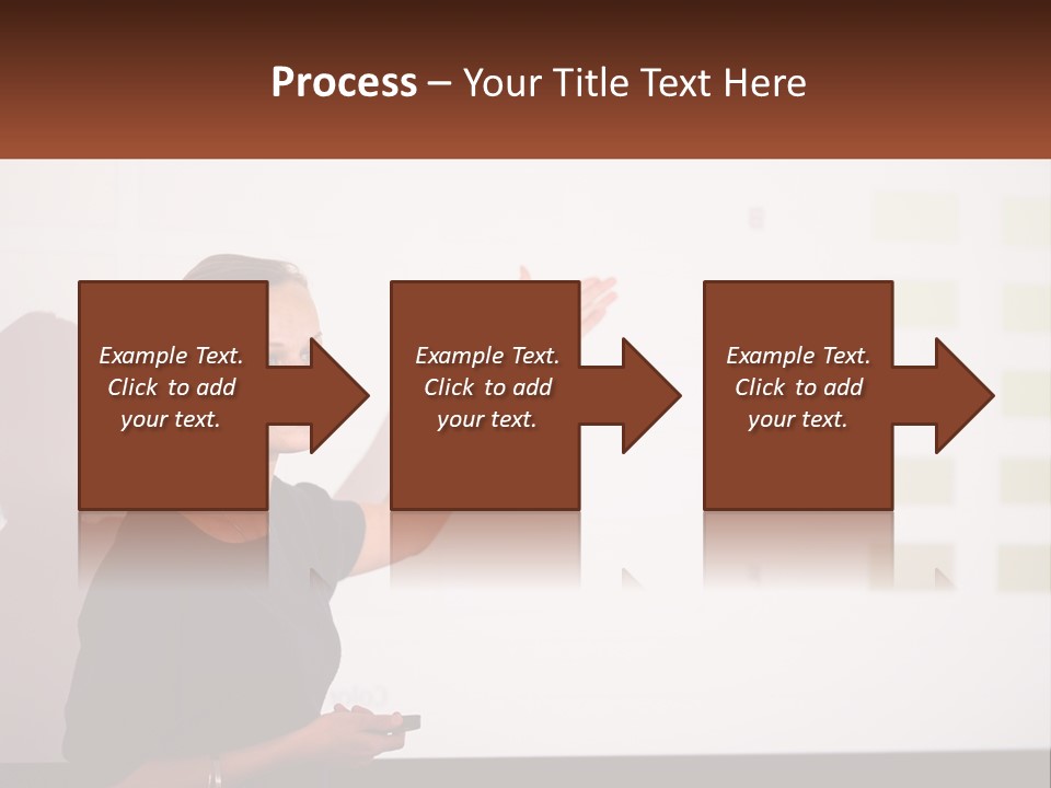 A Woman Standing In Front Of A Projection Screen Giving A Presentation PowerPoint Template