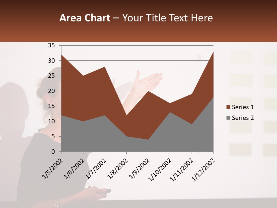 A Woman Standing In Front Of A Projection Screen Giving A Presentation PowerPoint Template