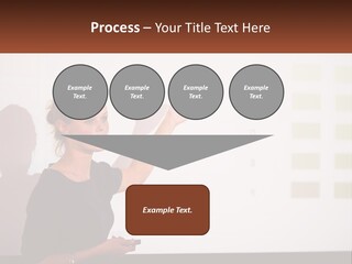 A Woman Standing In Front Of A Projection Screen Giving A Presentation PowerPoint Template