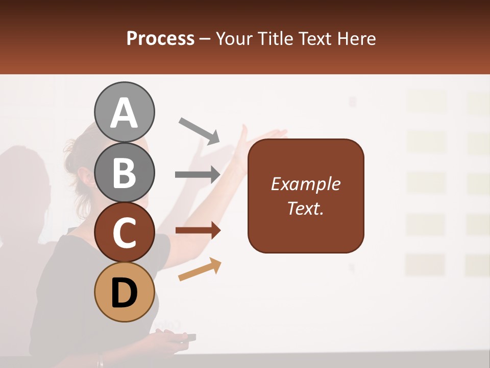 A Woman Standing In Front Of A Projection Screen Giving A Presentation PowerPoint Template