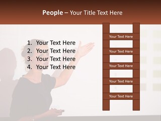 A Woman Standing In Front Of A Projection Screen Giving A Presentation PowerPoint Template