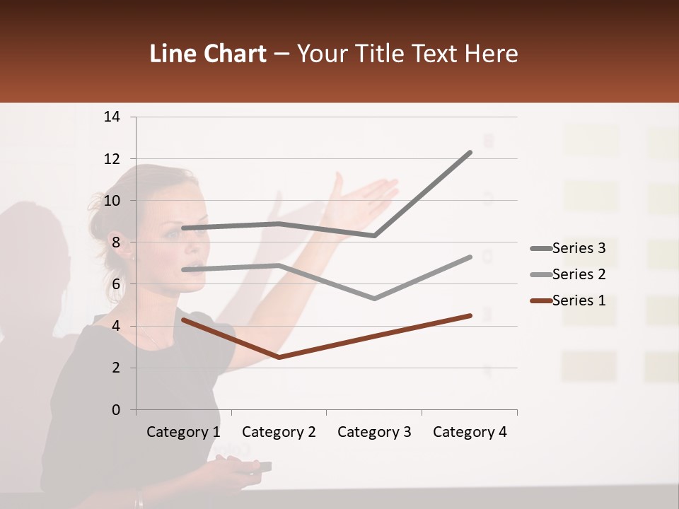 A Woman Standing In Front Of A Projection Screen Giving A Presentation PowerPoint Template