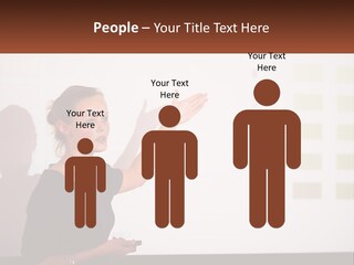 A Woman Standing In Front Of A Projection Screen Giving A Presentation PowerPoint Template