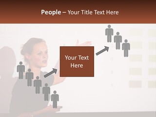 A Woman Standing In Front Of A Projection Screen Giving A Presentation PowerPoint Template