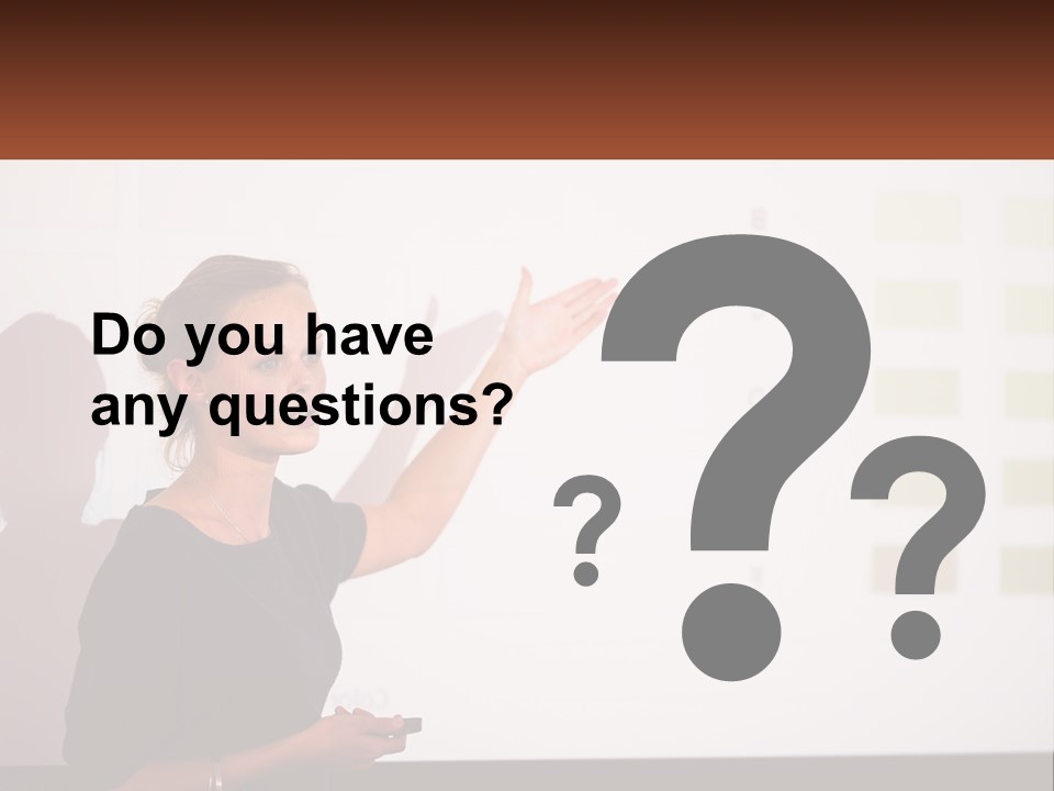 A Woman Standing In Front Of A Projection Screen Giving A Presentation PowerPoint Template