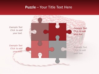 A Spool Of Red And White Bakers Twine PowerPoint Template