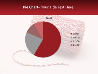 A Spool Of Red And White Bakers Twine PowerPoint Template