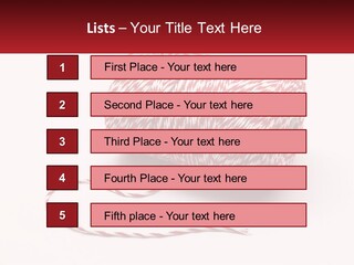 A Spool Of Red And White Bakers Twine PowerPoint Template