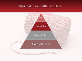 A Spool Of Red And White Bakers Twine PowerPoint Template