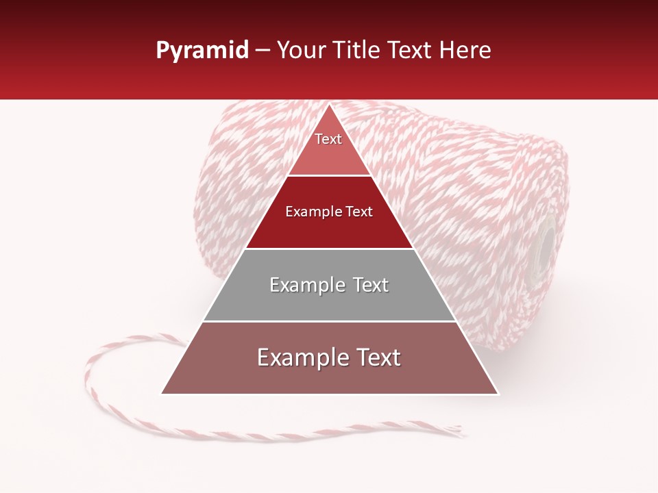 A Spool Of Red And White Bakers Twine PowerPoint Template