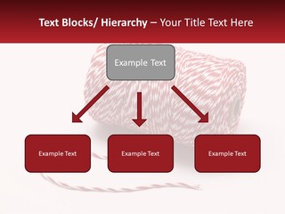 A Spool Of Red And White Bakers Twine PowerPoint Template