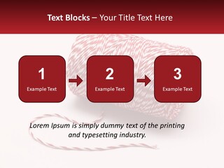 A Spool Of Red And White Bakers Twine PowerPoint Template