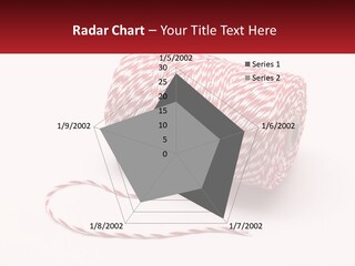 A Spool Of Red And White Bakers Twine PowerPoint Template