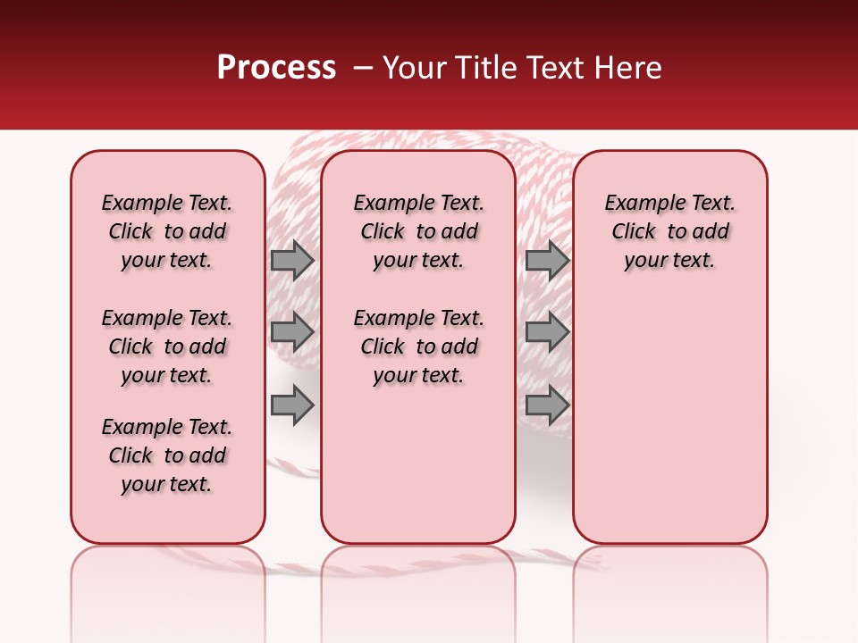 A Spool Of Red And White Bakers Twine PowerPoint Template