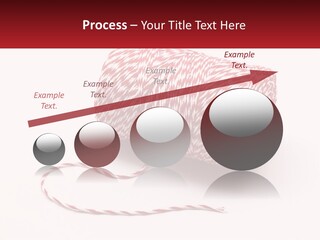 A Spool Of Red And White Bakers Twine PowerPoint Template