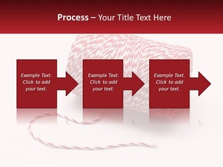 A Spool Of Red And White Bakers Twine PowerPoint Template