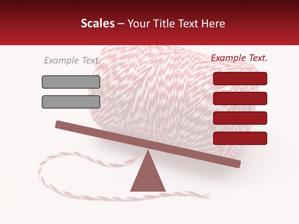 A Spool Of Red And White Bakers Twine PowerPoint Template