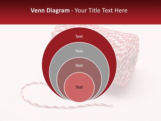 A Spool Of Red And White Bakers Twine PowerPoint Template