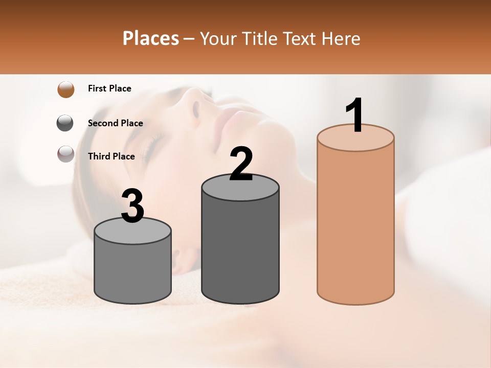 A Woman Getting A Facial Massage In A Spa PowerPoint Template