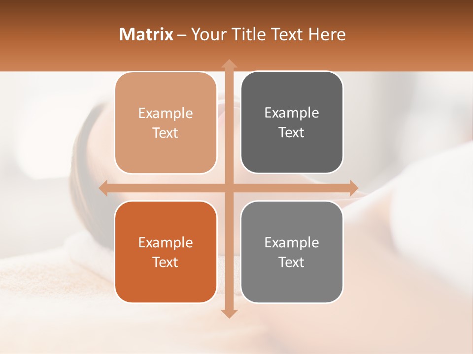 A Woman Getting A Facial Massage In A Spa PowerPoint Template