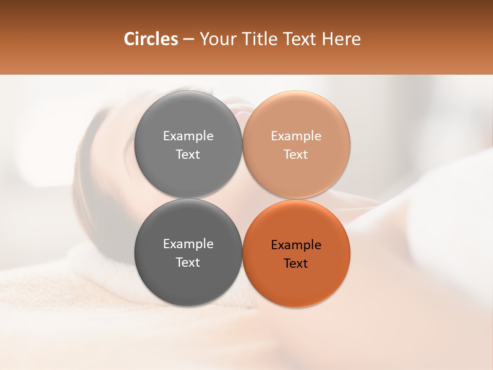 A Woman Getting A Facial Massage In A Spa PowerPoint Template