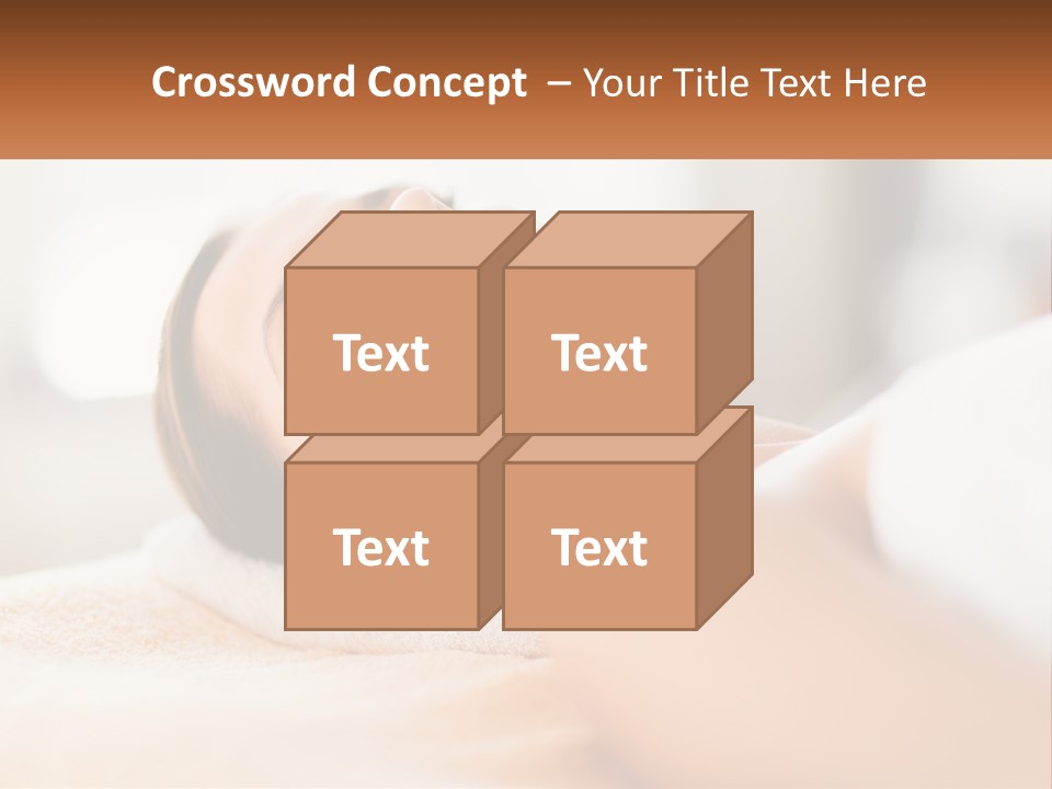 A Woman Getting A Facial Massage In A Spa PowerPoint Template