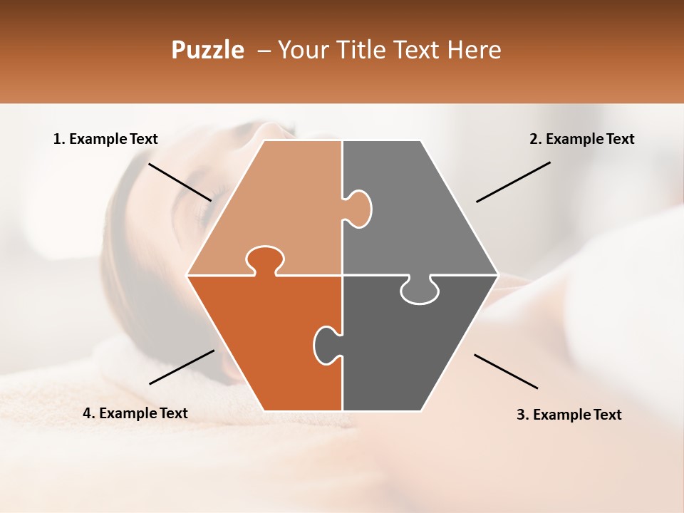 A Woman Getting A Facial Massage In A Spa PowerPoint Template