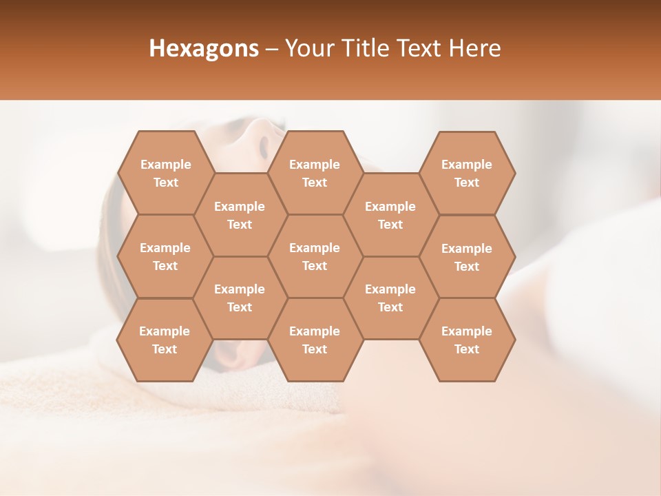 A Woman Getting A Facial Massage In A Spa PowerPoint Template