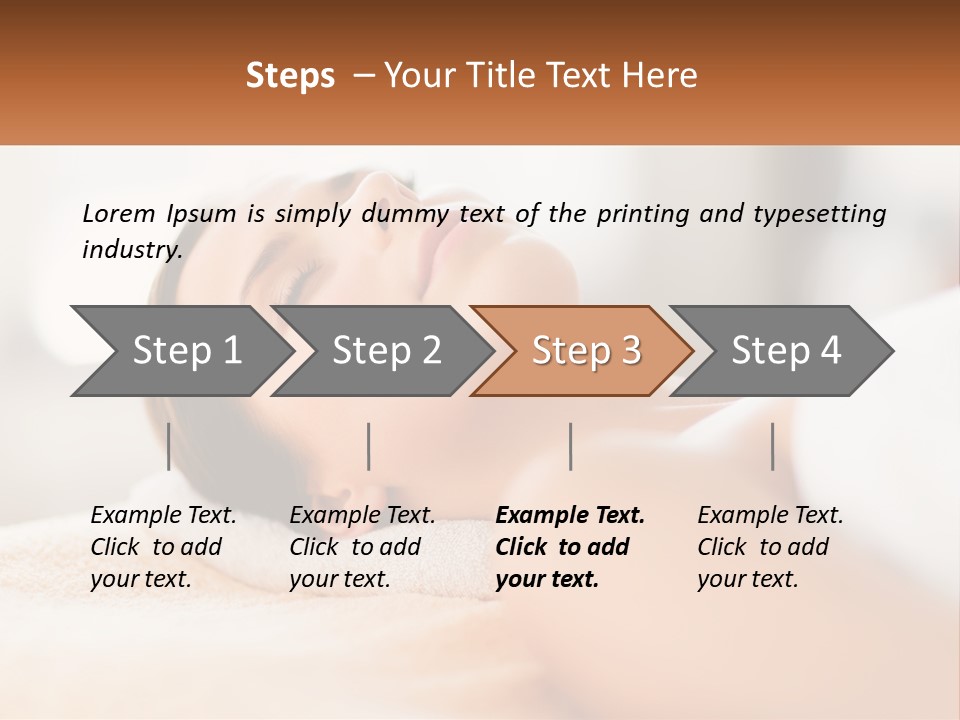 A Woman Getting A Facial Massage In A Spa PowerPoint Template