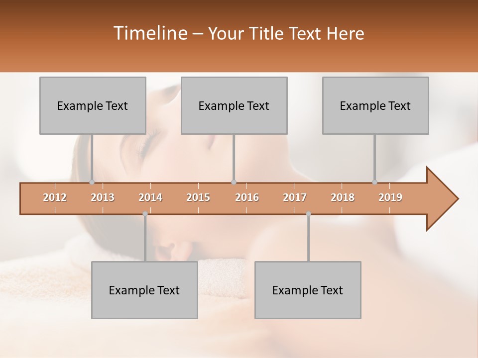 A Woman Getting A Facial Massage In A Spa PowerPoint Template