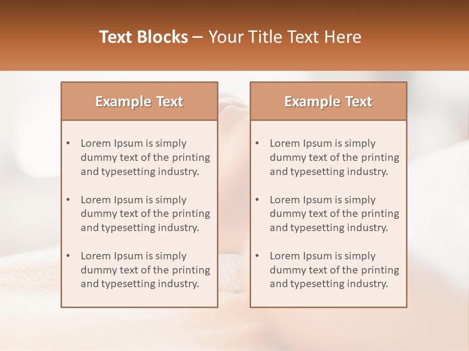A Woman Getting A Facial Massage In A Spa PowerPoint Template