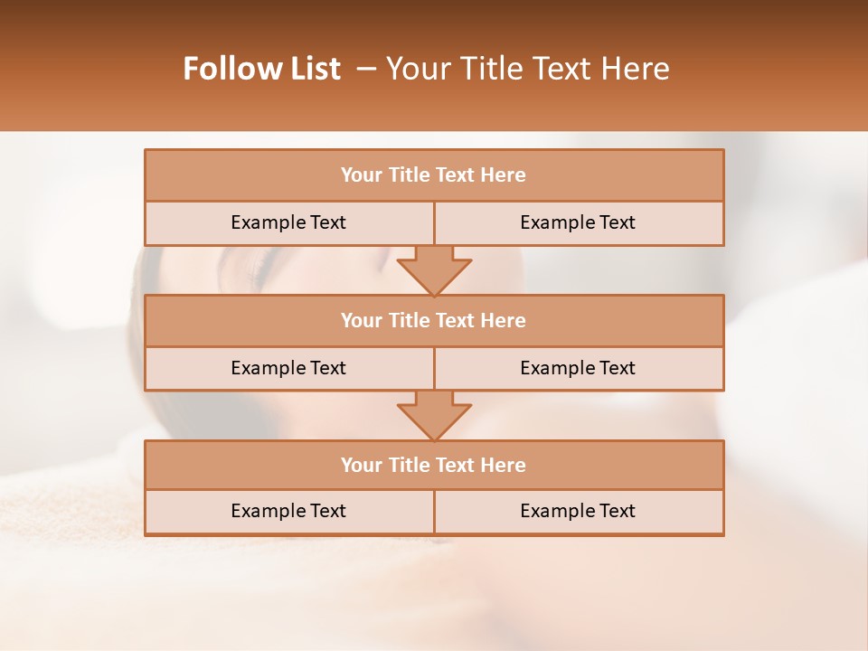 A Woman Getting A Facial Massage In A Spa PowerPoint Template