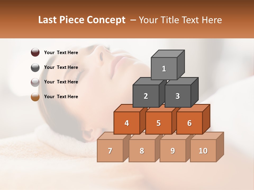 A Woman Getting A Facial Massage In A Spa PowerPoint Template