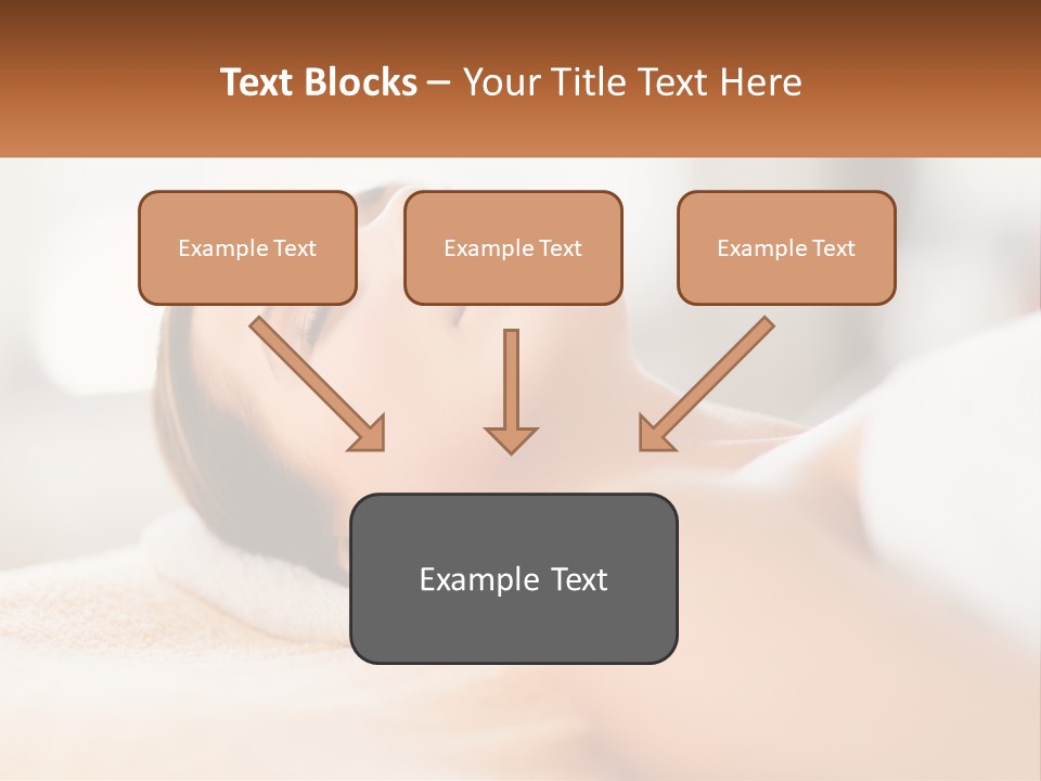 A Woman Getting A Facial Massage In A Spa PowerPoint Template