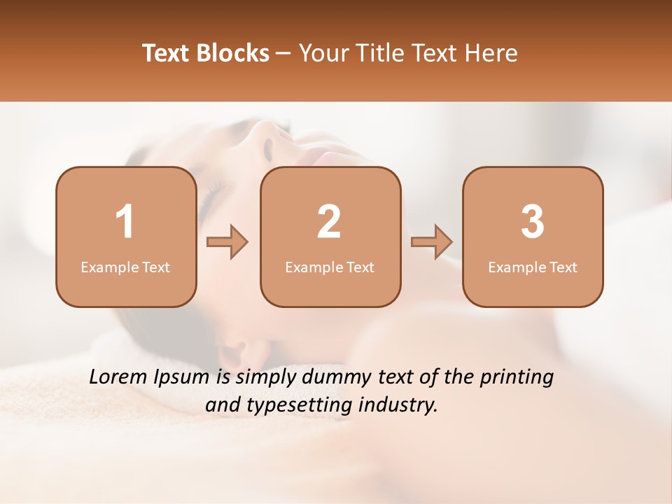 A Woman Getting A Facial Massage In A Spa PowerPoint Template