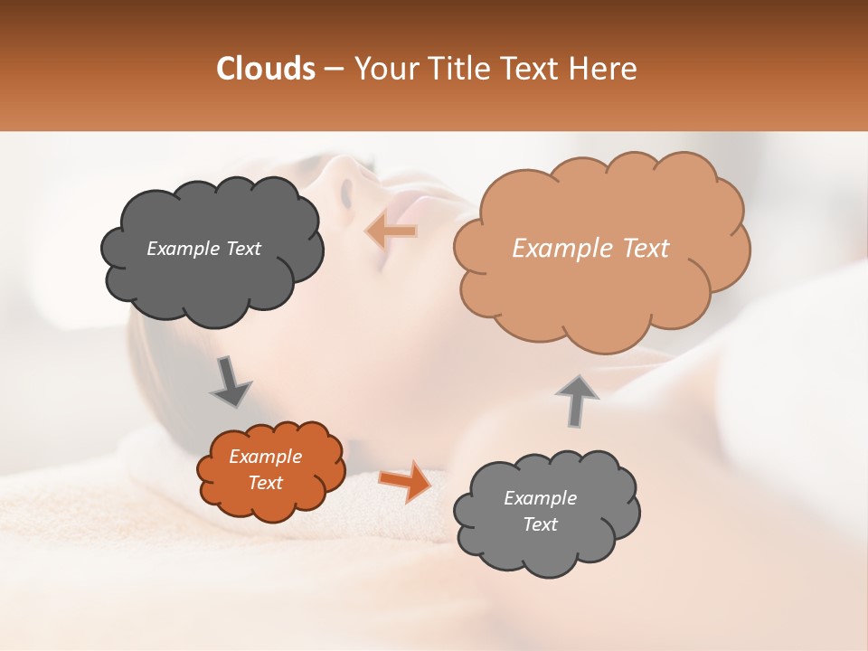 A Woman Getting A Facial Massage In A Spa PowerPoint Template