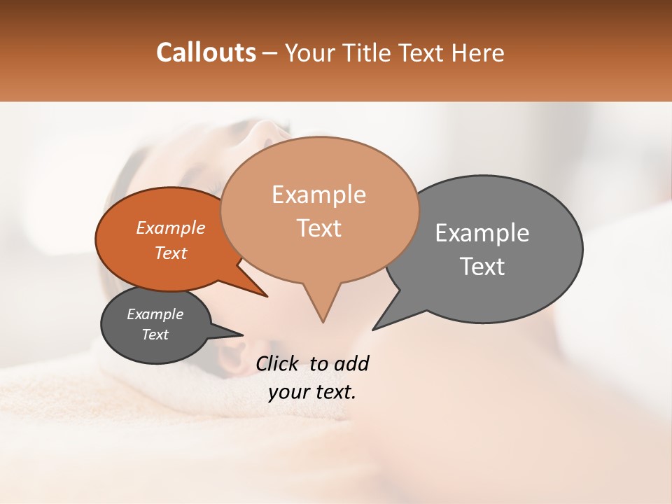 A Woman Getting A Facial Massage In A Spa PowerPoint Template