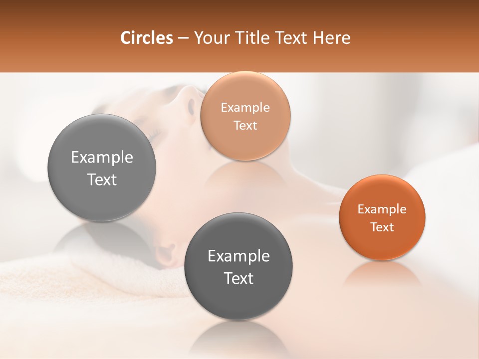 A Woman Getting A Facial Massage In A Spa PowerPoint Template