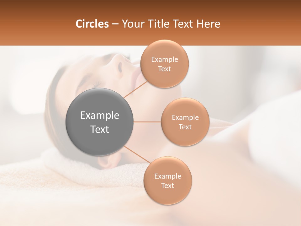 A Woman Getting A Facial Massage In A Spa PowerPoint Template