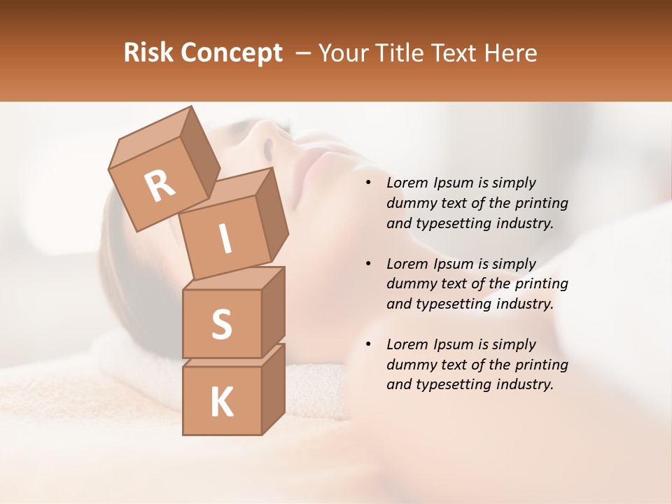 A Woman Getting A Facial Massage In A Spa PowerPoint Template