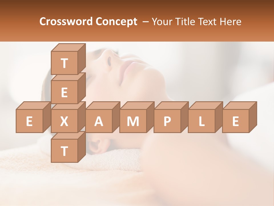 A Woman Getting A Facial Massage In A Spa PowerPoint Template