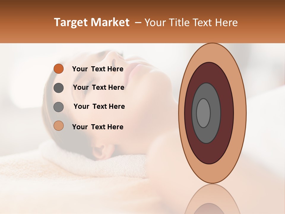 A Woman Getting A Facial Massage In A Spa PowerPoint Template