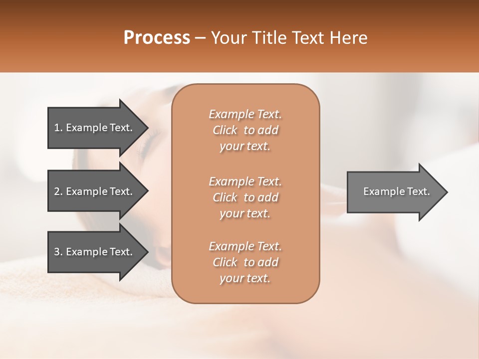 A Woman Getting A Facial Massage In A Spa PowerPoint Template