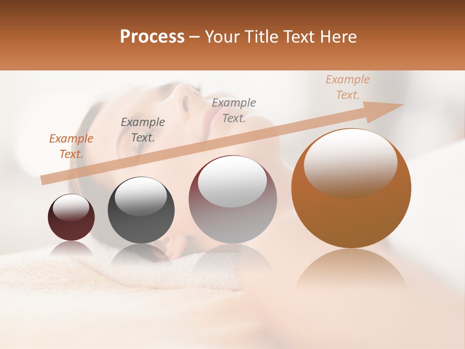 A Woman Getting A Facial Massage In A Spa PowerPoint Template