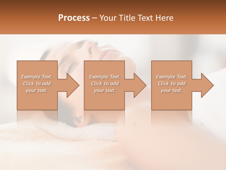 A Woman Getting A Facial Massage In A Spa PowerPoint Template