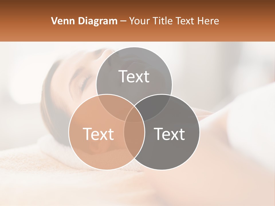 A Woman Getting A Facial Massage In A Spa PowerPoint Template